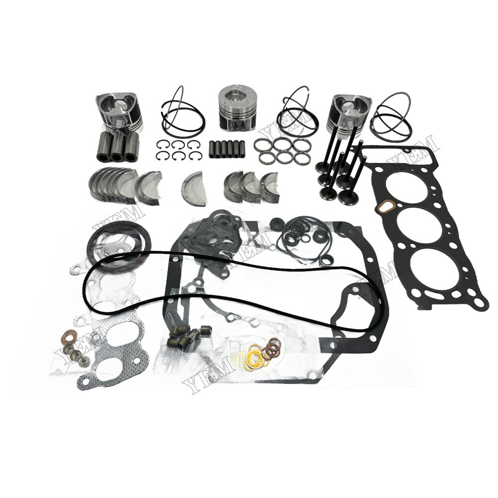 For Isuzu 3KC1 Overhaul Rebuild Kit Engine Part Engine Piston Ring Gasket