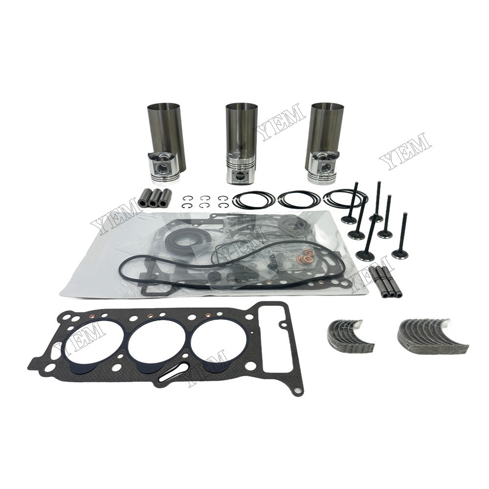 For Isuzu 3KR1 Overhaul Kit Repair Part Engine Piston Ring Gasket Bearing