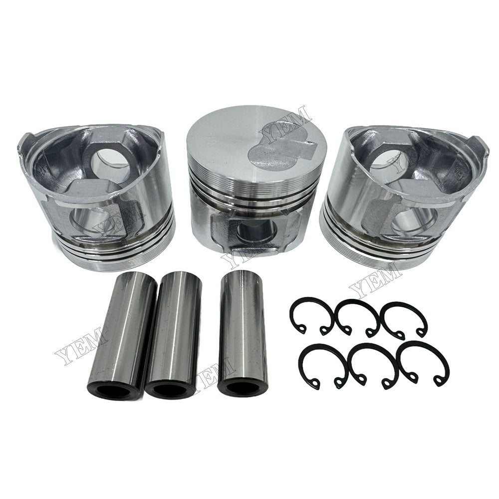 For Yanmar 3TN66E Piston Kit W Ring Set Repair Part
