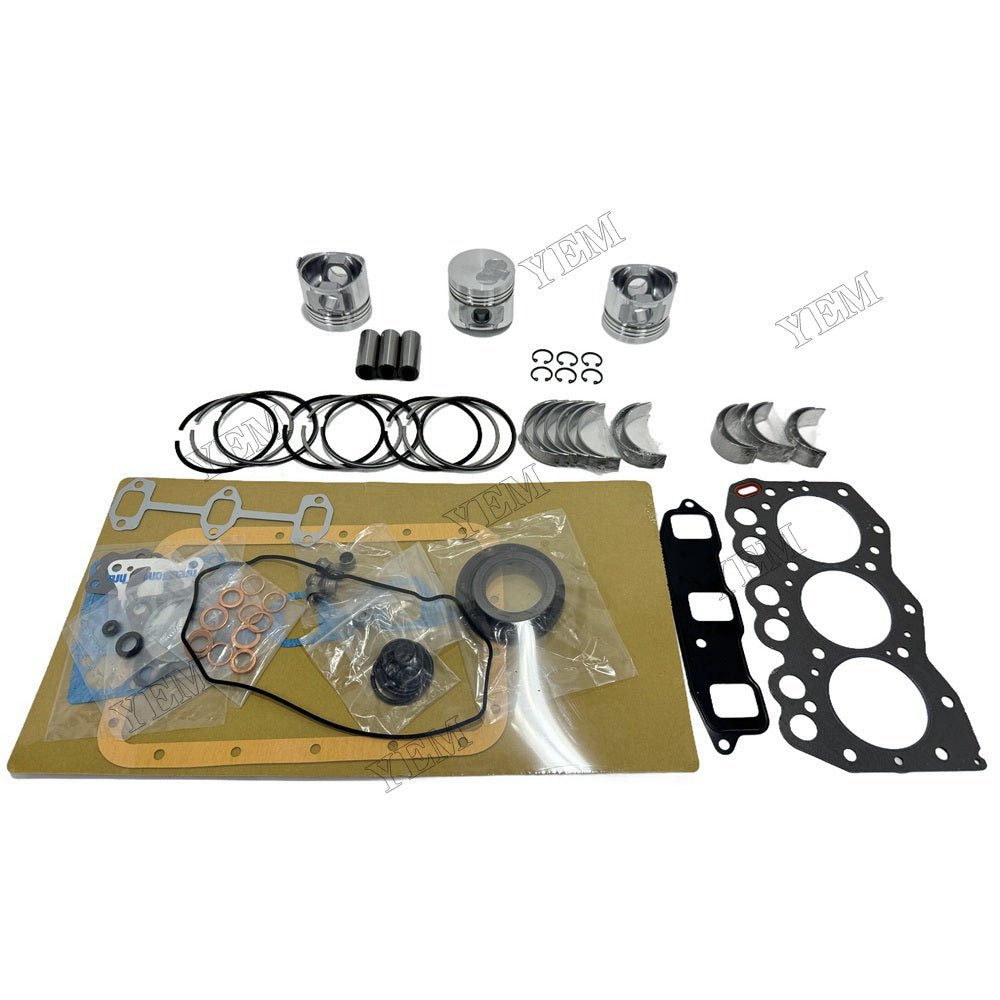 For Yanmar 3TN66E Overhaul Rebuild Kit Engine Part Gasket Piston Set