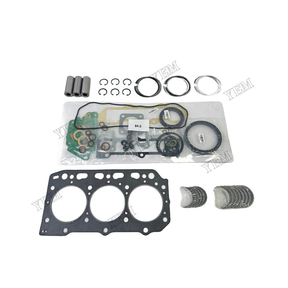 For Yanmar 3TN84TL Overhaul Re-ring Kit Repair Part Gasket Piston Set