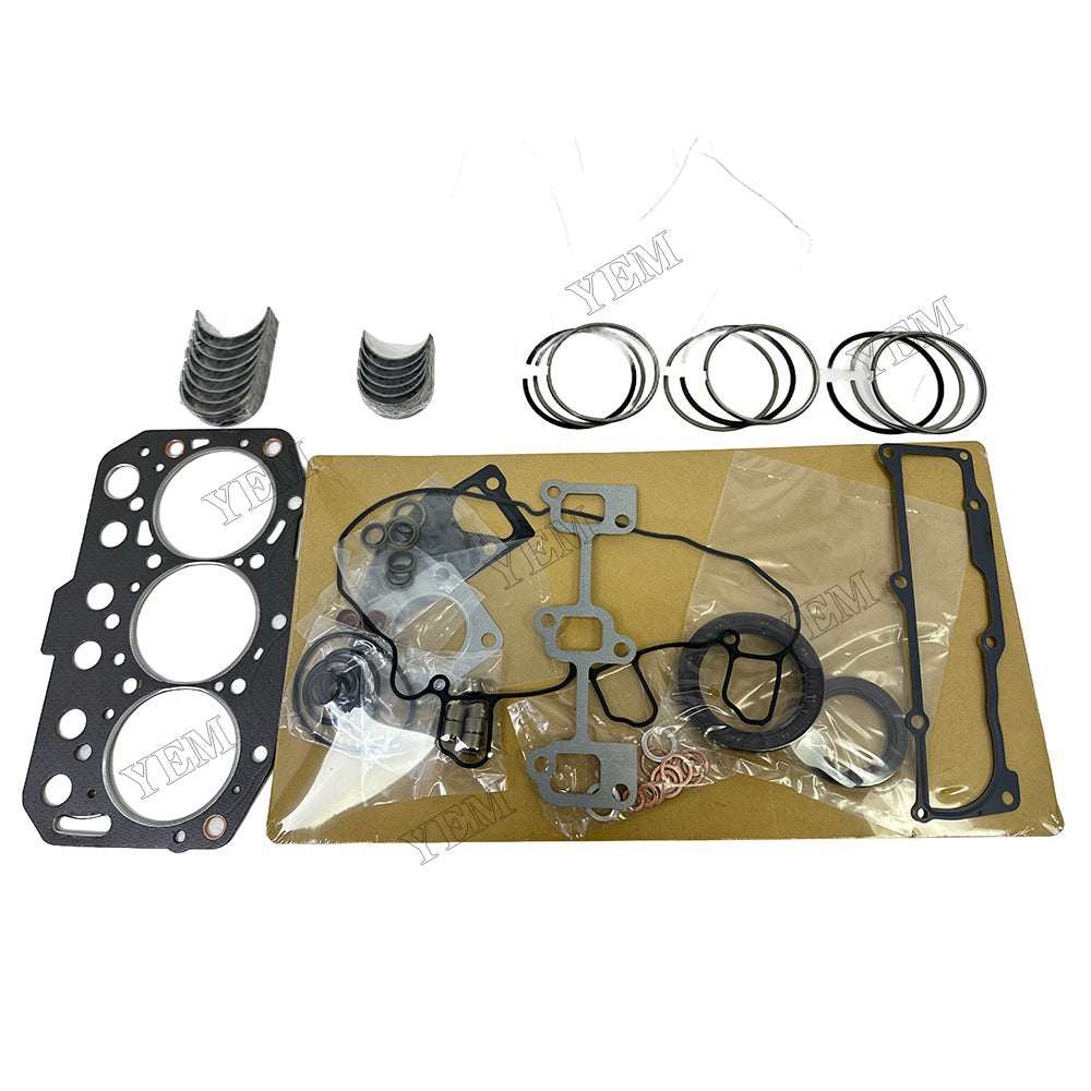 For Yanmar 3TNM74 Overhaul Re-ring Kit Repair Part Gasket Piston Set