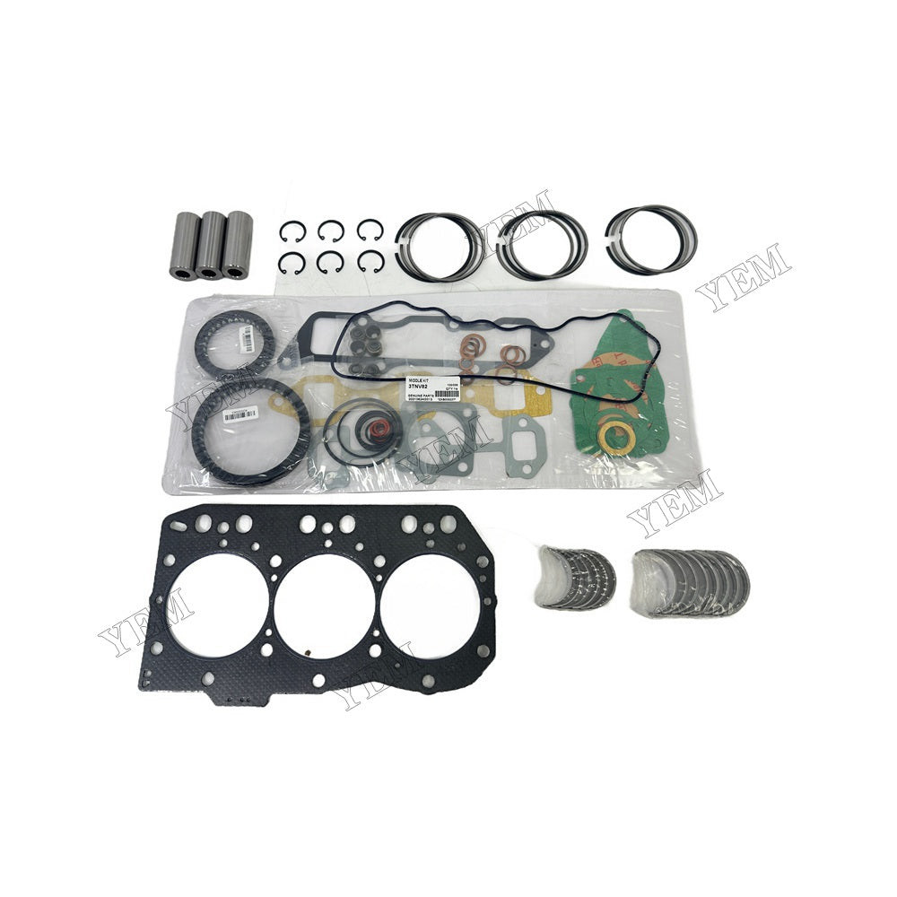 3TNV82A Overhaul Re-ring Kit For Yanmar Engine Kit Piston Ring Gasket Bearing