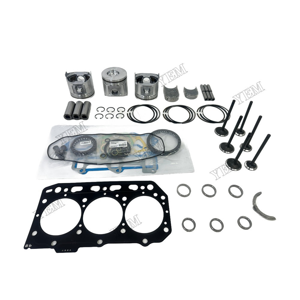 3TNV88 Overhaul Rebuild Kit For Yanmar Engine Piston Ring Gasket Bearing