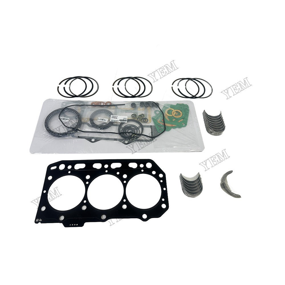 For Yanmar 3TNE88 Overhaul Re-ring Kit Repair Part Engine Piston Ring Gasket