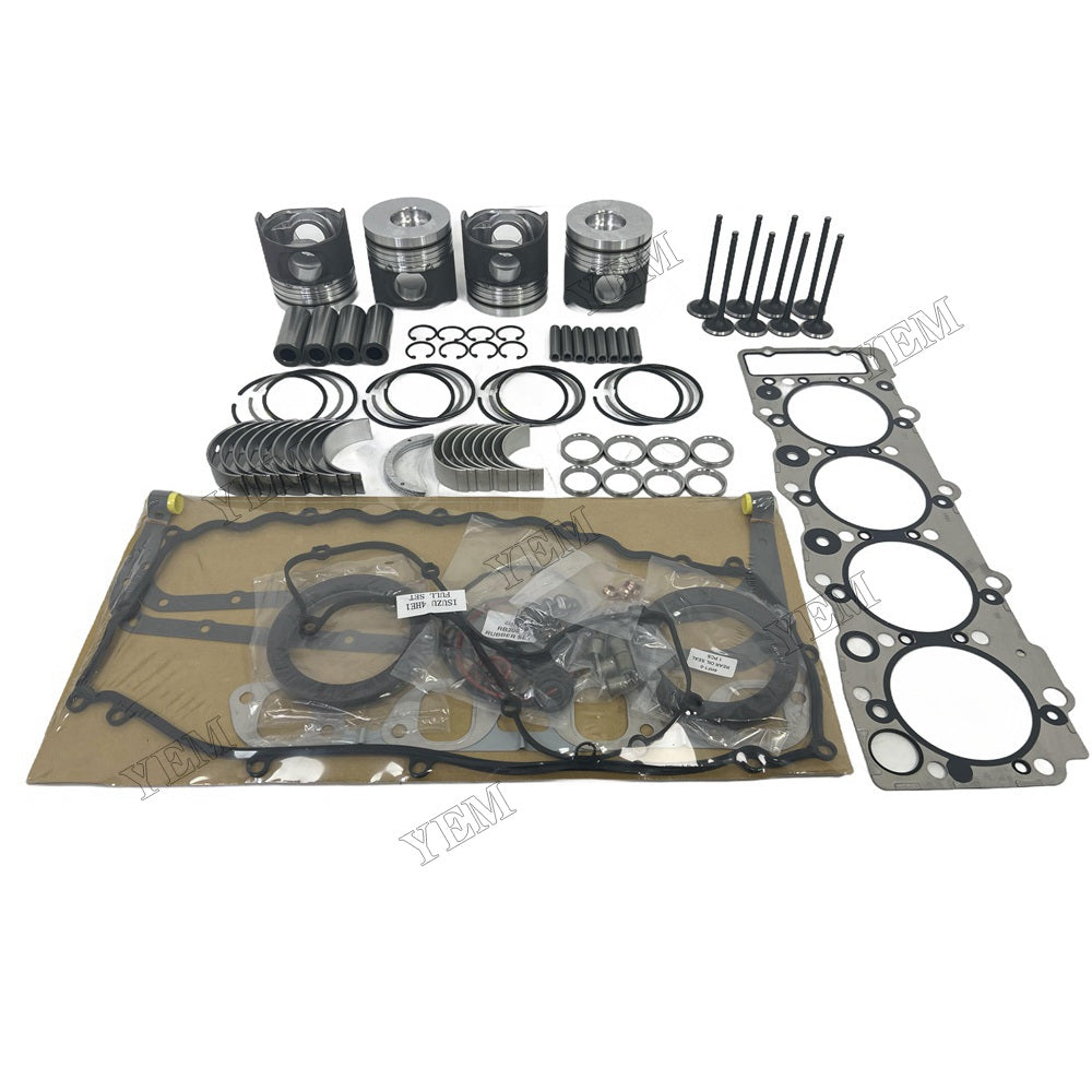 For Isuzu 4HE1 Overhaul Rebuild Kit Engine Part Engine Piston Ring Gasket