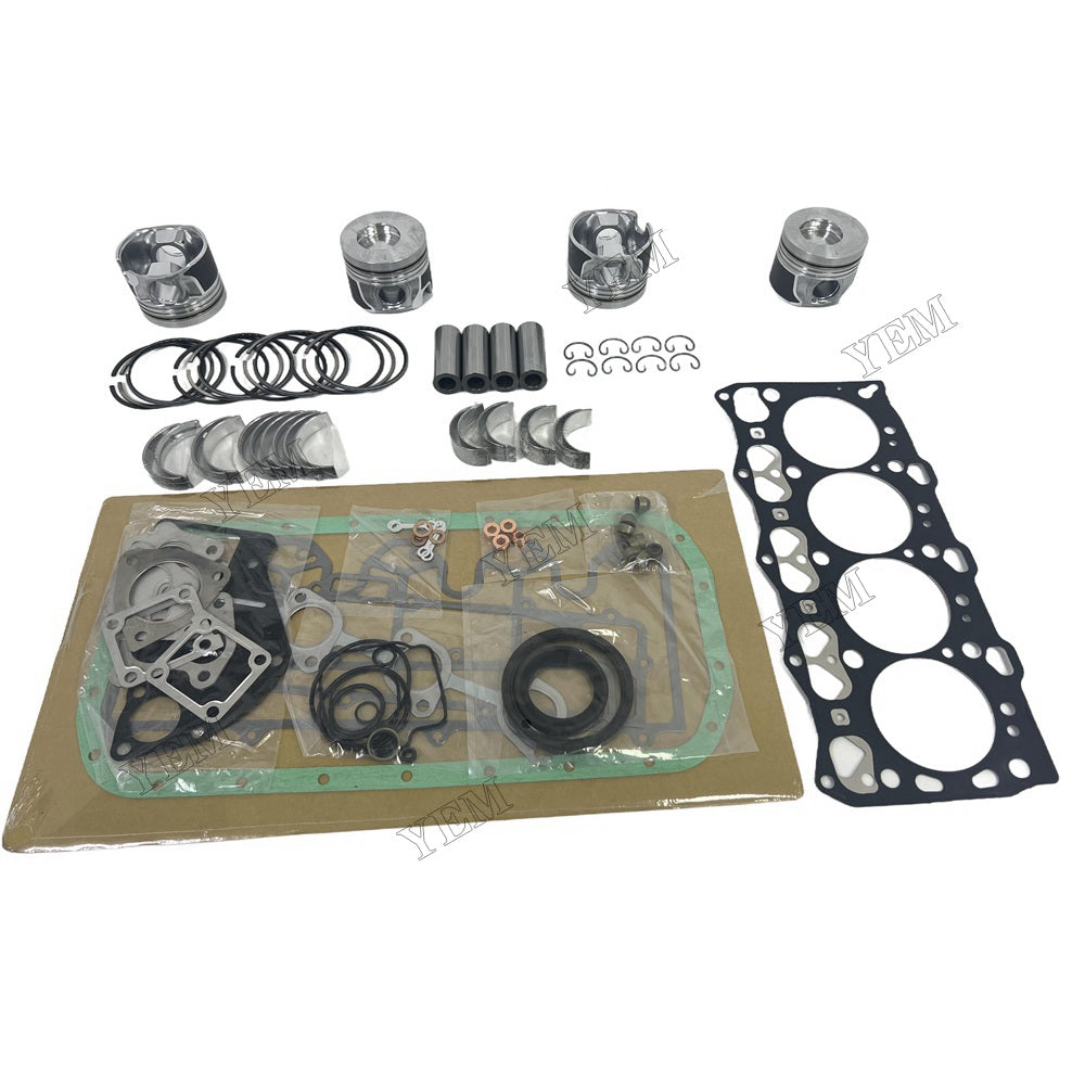 For Isuzu 4LE2-CR Overhaul Rebuild Kit Repair Part Gasket Piston Set