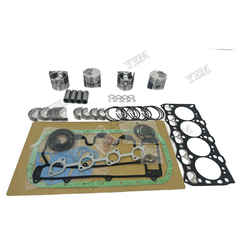 For Isuzu 4LE2-DI Overhaul Rebuild Kit Repair Part Gasket Piston Set