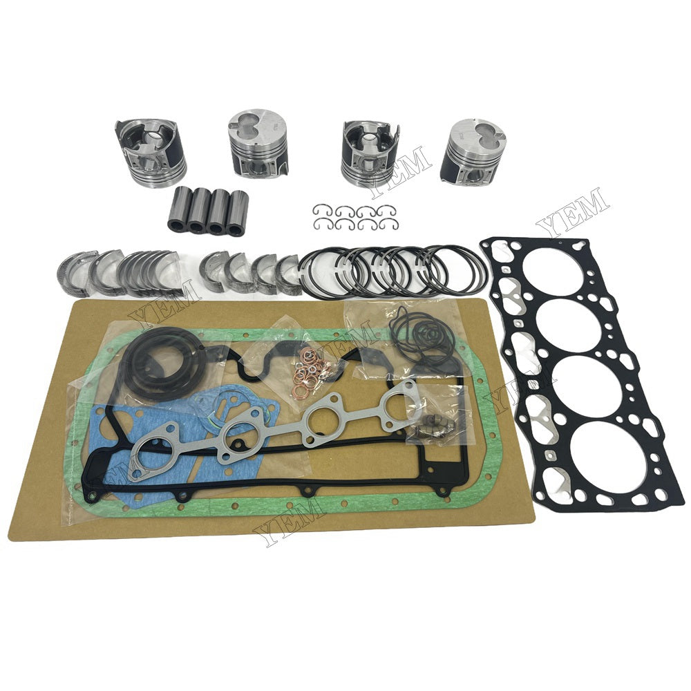 For Isuzu 4LE2-DI Overhaul Rebuild Kit Repair Part Gasket Piston Set