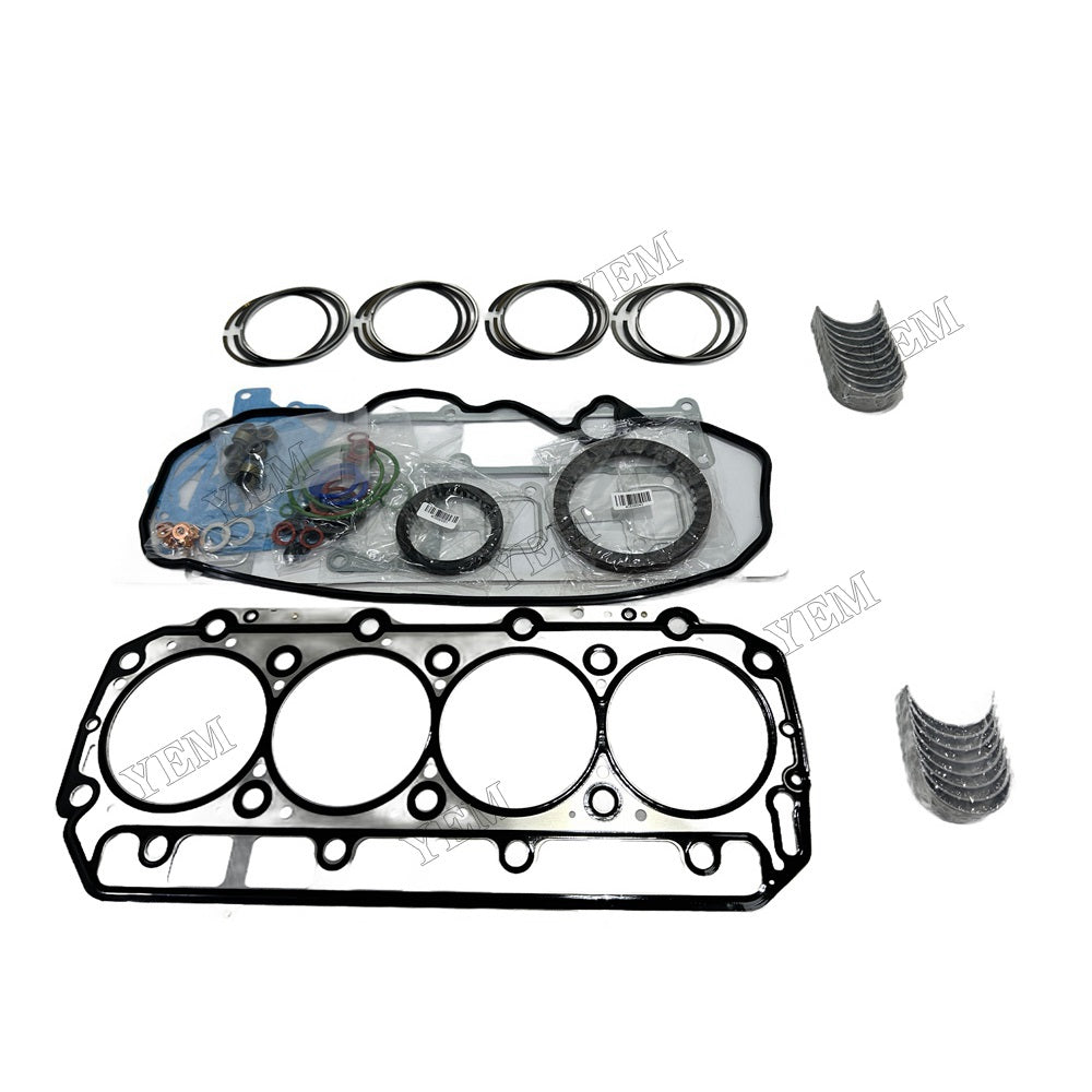 For Yanmar 4TNE98 Overhaul Re-ring Kit Engine Part Gasket Piston Set