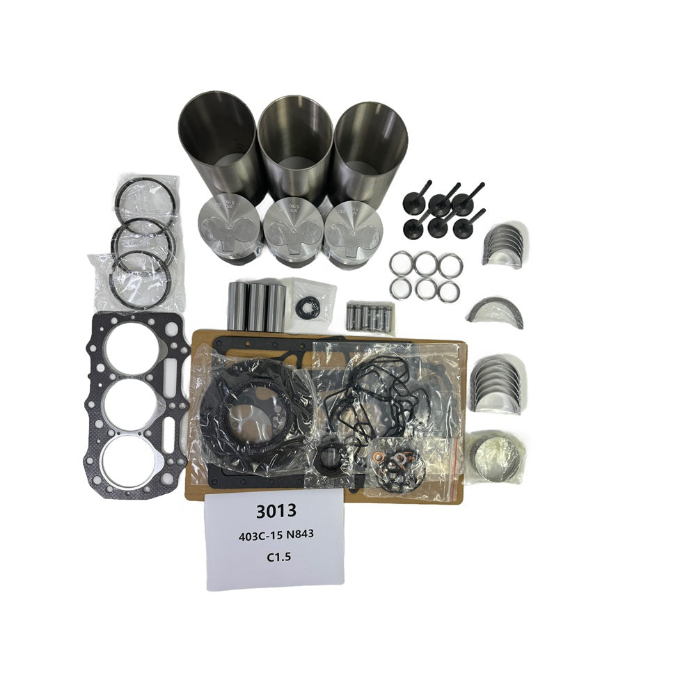 For Perkins 403C-15 Engine Rebuild Kit Repair Part Piston Ring Gasket Bearing