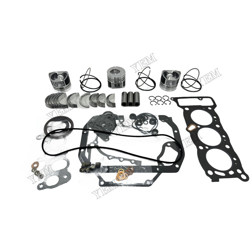 For Isuzu 3KC1 Overhaul Re-ring Kit Repair Part Gasket Piston Set