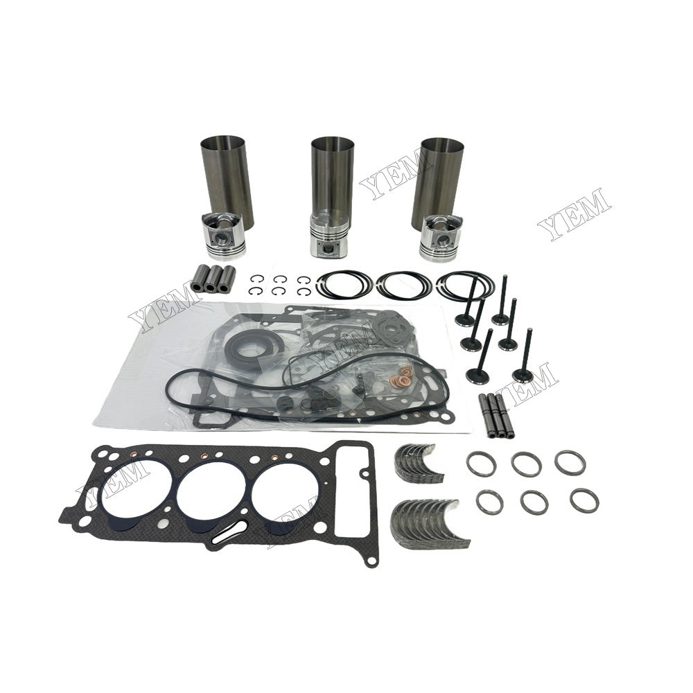 For Isuzu 3KR1 Overhaul Gasket Kit Engine Part Gasket Piston Set