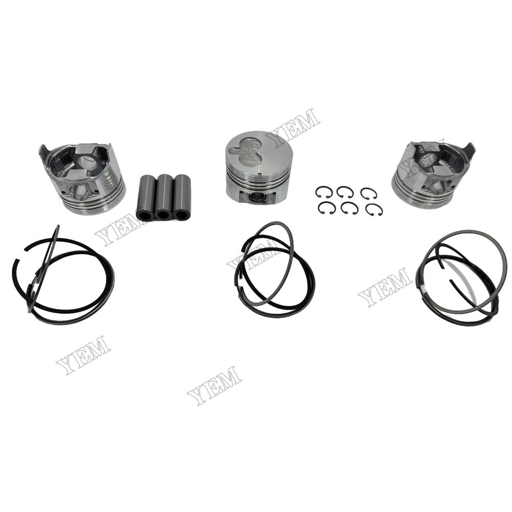 For Isuzu 3LB1 Piston Kit W/ Ring Repair Part Engine Repair Kit