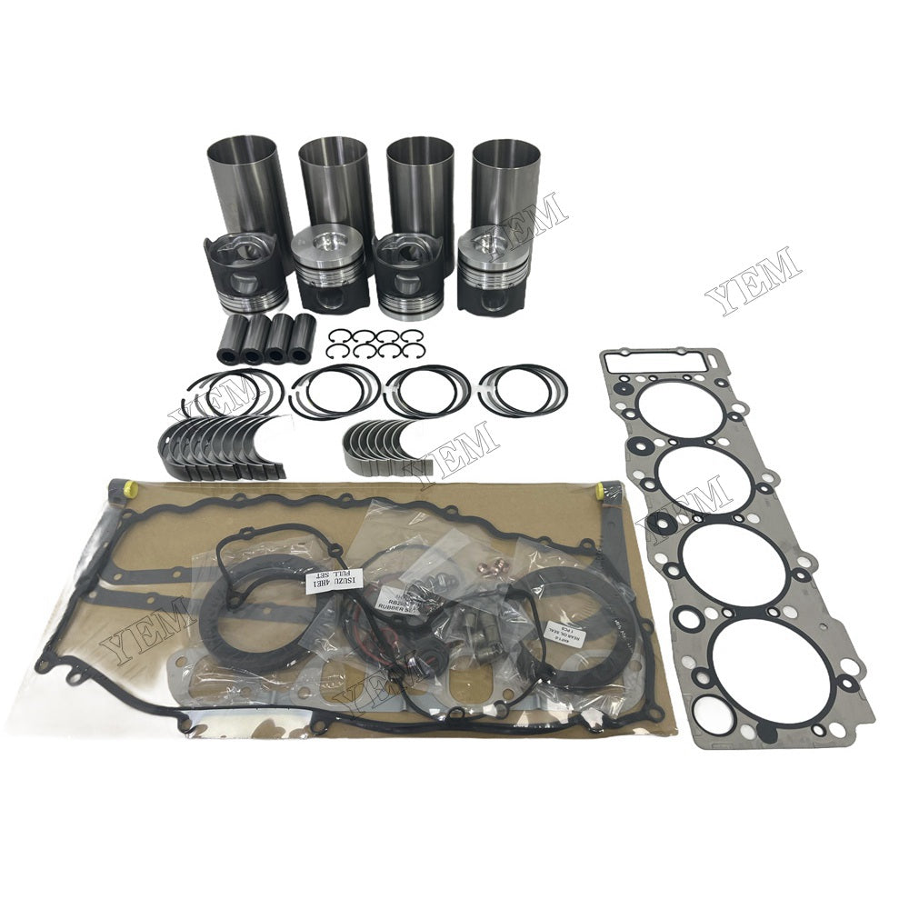 For Isuzu 4HE1 Overhaul Repair Kit Engine Part Gasket Piston Set
