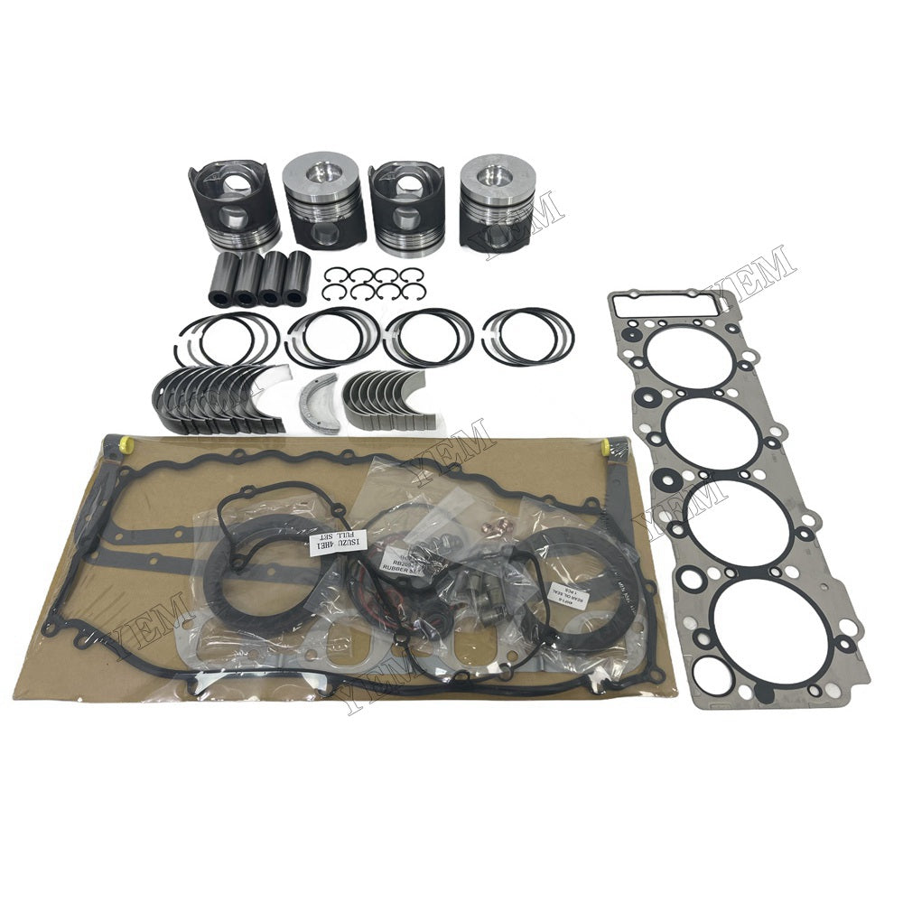 For Isuzu 4HE1 Overhaul Re-ring Kit Repair Part Gasket Piston Set