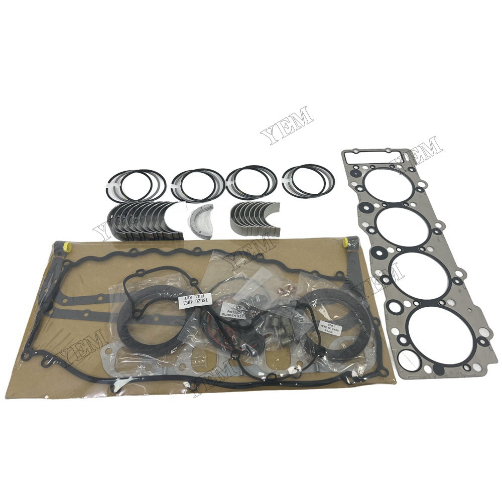 4HE1 Overhaul Re-ring Kit For Isuzu Engine Kit Gasket Piston Set