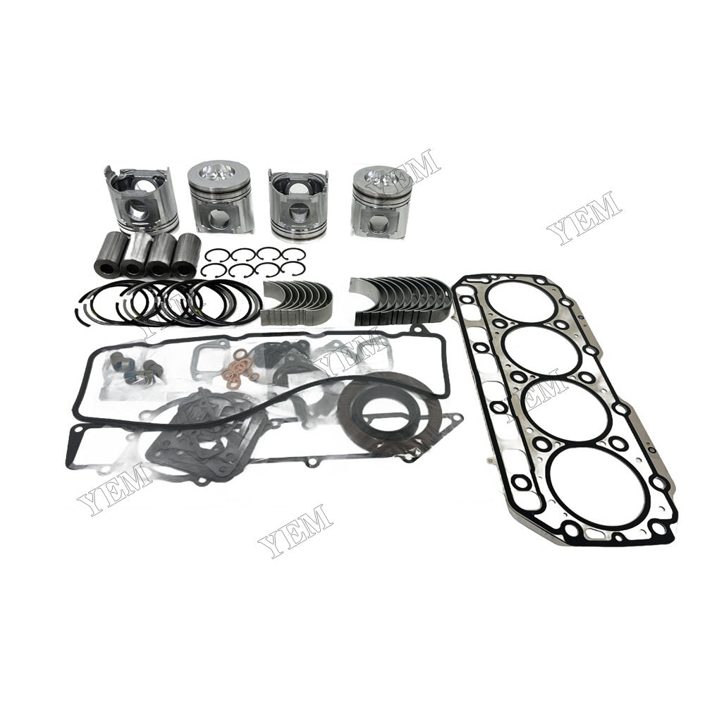 For Komatsu 4D106 Overhaul Rebuild Kit Repair Part Gasket Piston Set