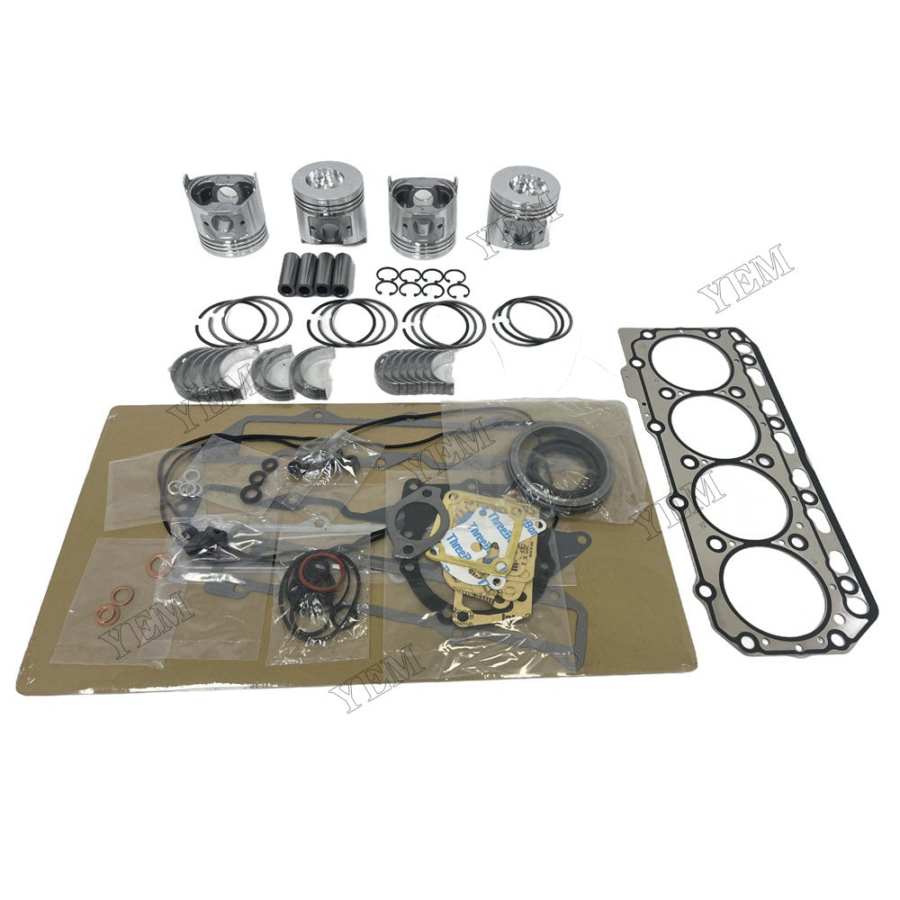 For Yanmar 4TNE86 Overhaul Rebuild Kit Engine Part Engine Piston Ring Gasket