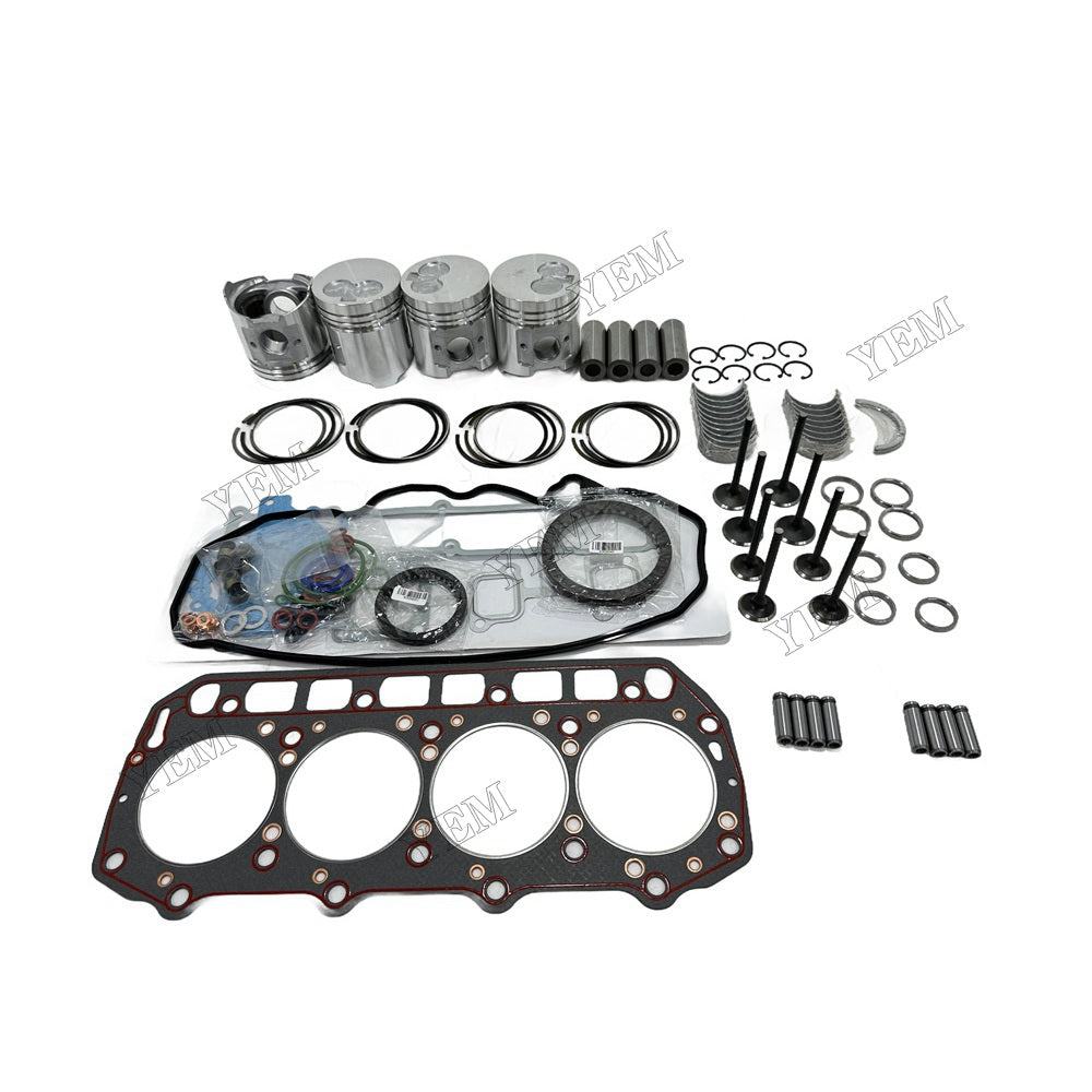 4TNE94 Overhaul Rebuild Kit For Yanmar Engine Kit Engine Piston Ring Gasket