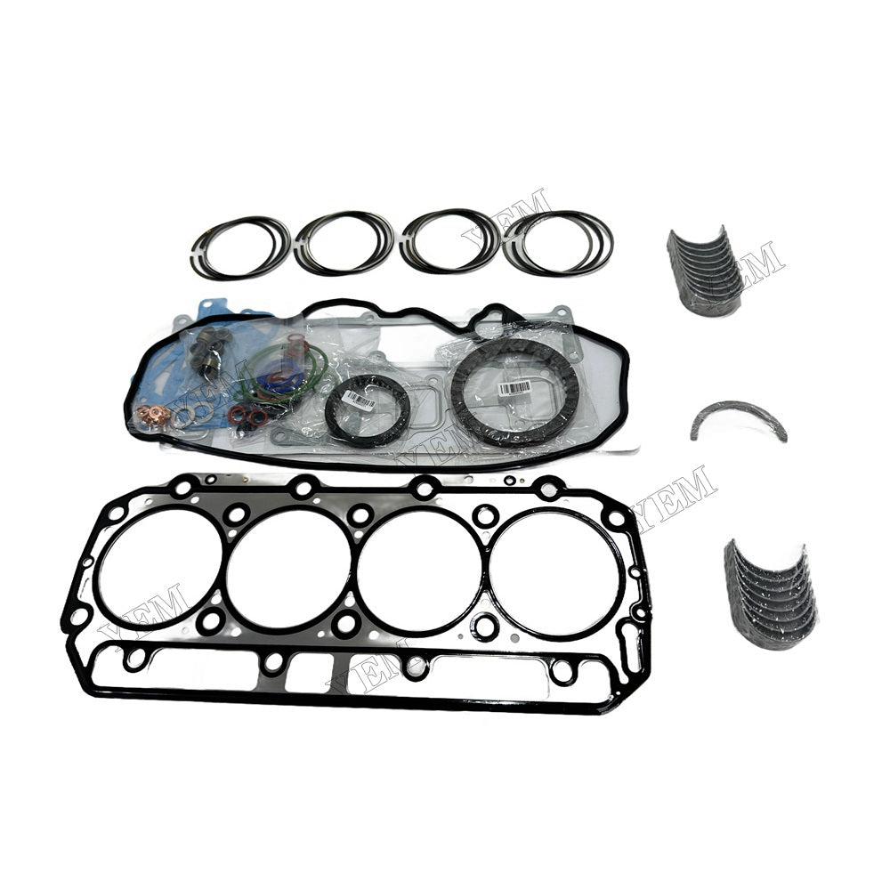 For Yanmar 4D98E Overhaul Re-ring Kit Repair Part Engine Piston Ring Gasket