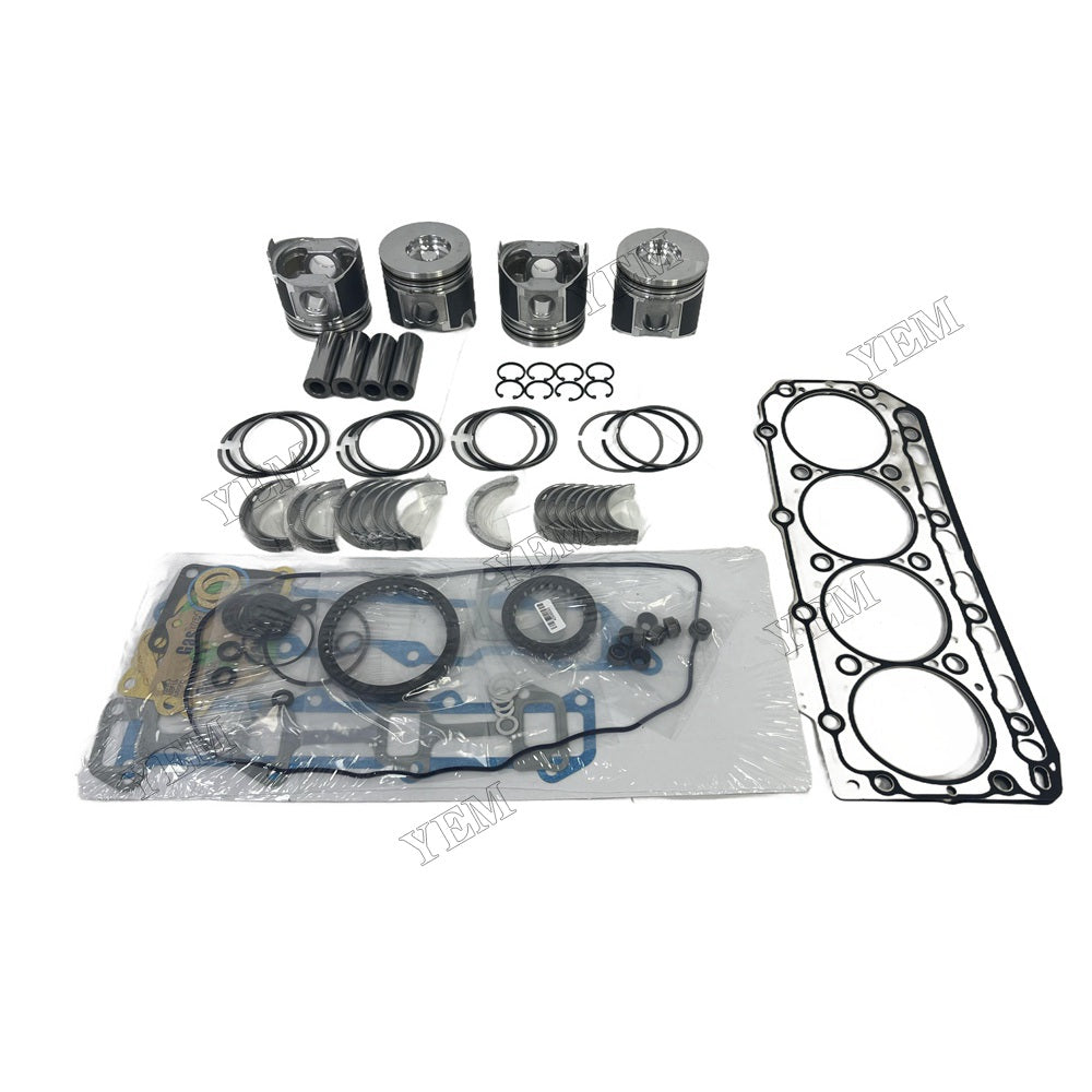 4TNV84 Overhaul Re-ring Kit With Valve For Yanmar Engine SK816-6 SK820-6 Loader Repair Parts