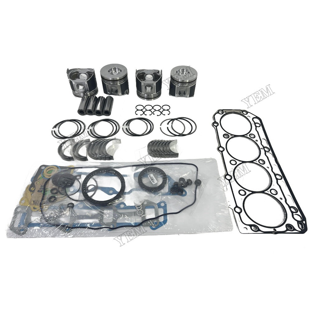 Hot Selling for yanmar Engines 4TNV84T Overhaul kit Piston Ring Overhaul Gasket kit crankshaft Main conrod Bearing Set