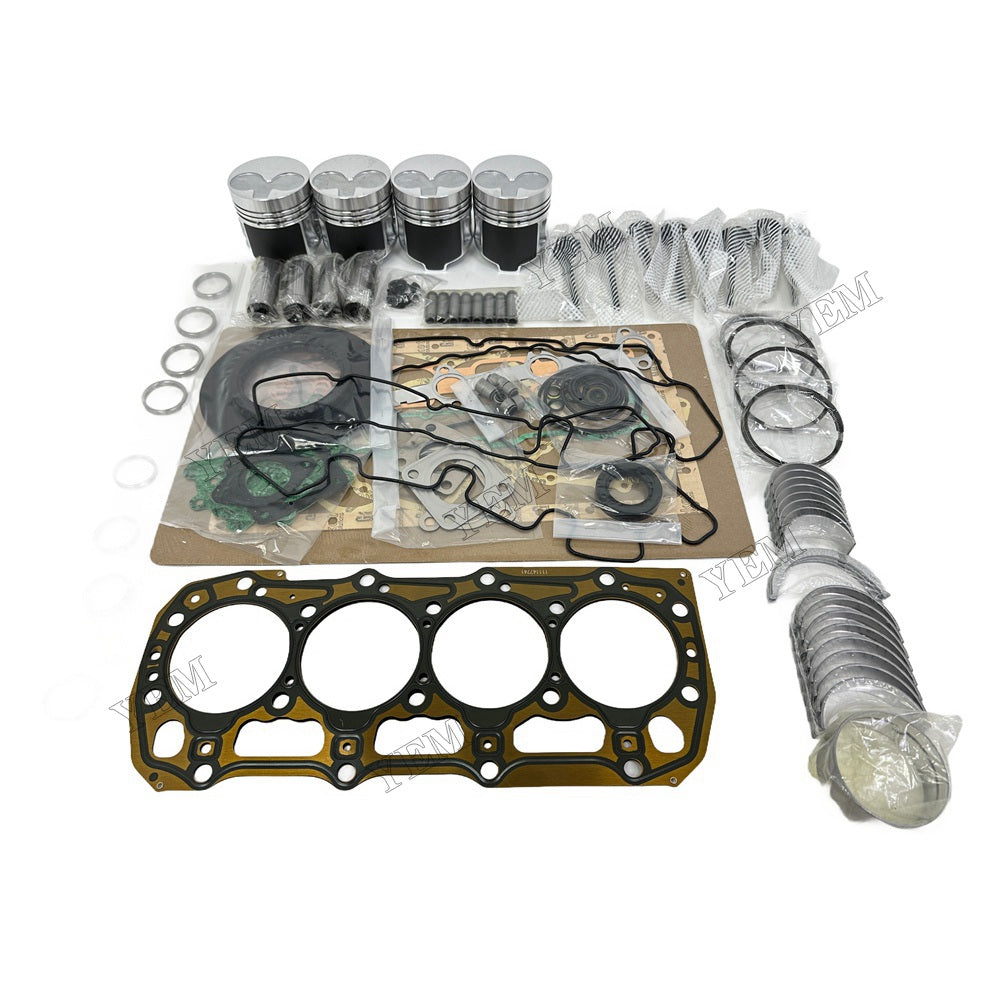 For PERKINS 404D-22 404C-22 Overhaul Rebuild Kit Piston Ring valve guide Bearing